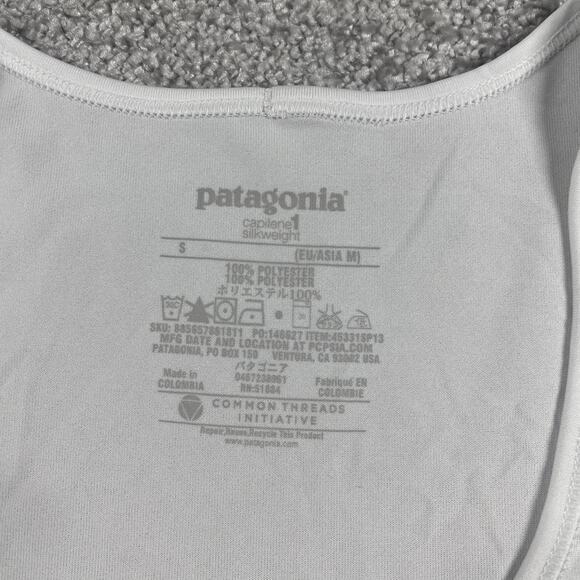 Patagonia Capilene T Shirt Womens Small Base Layer Silkweight Performanc White - Picture 3 of 8